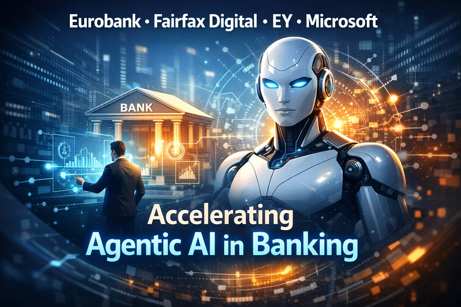 Eurobank and Fairfax Digital launch new project with EY and Microsoft to accelerate agentic AI in banking