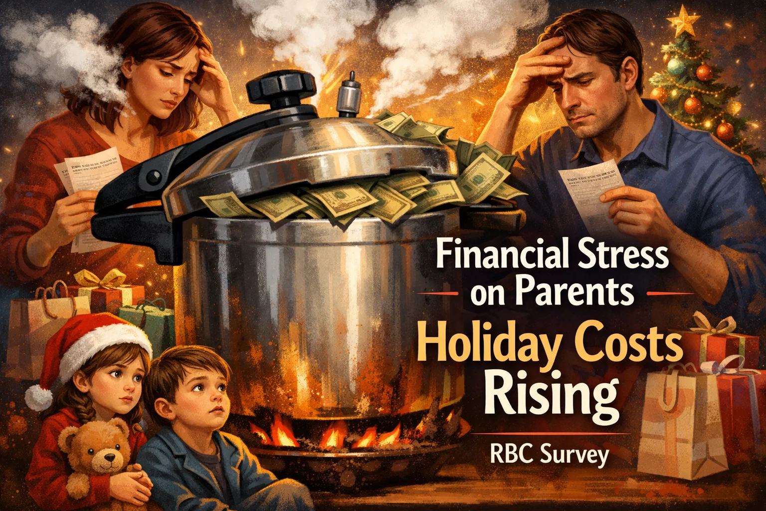 Parental pressure-cooker: Family budgets overheating as parents grapple with high costs and now face holiday season expenses – RBC poll