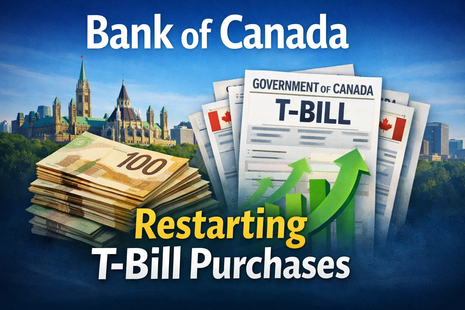 Bank of Canada announces restart of Government of Canada treasury bill purchases