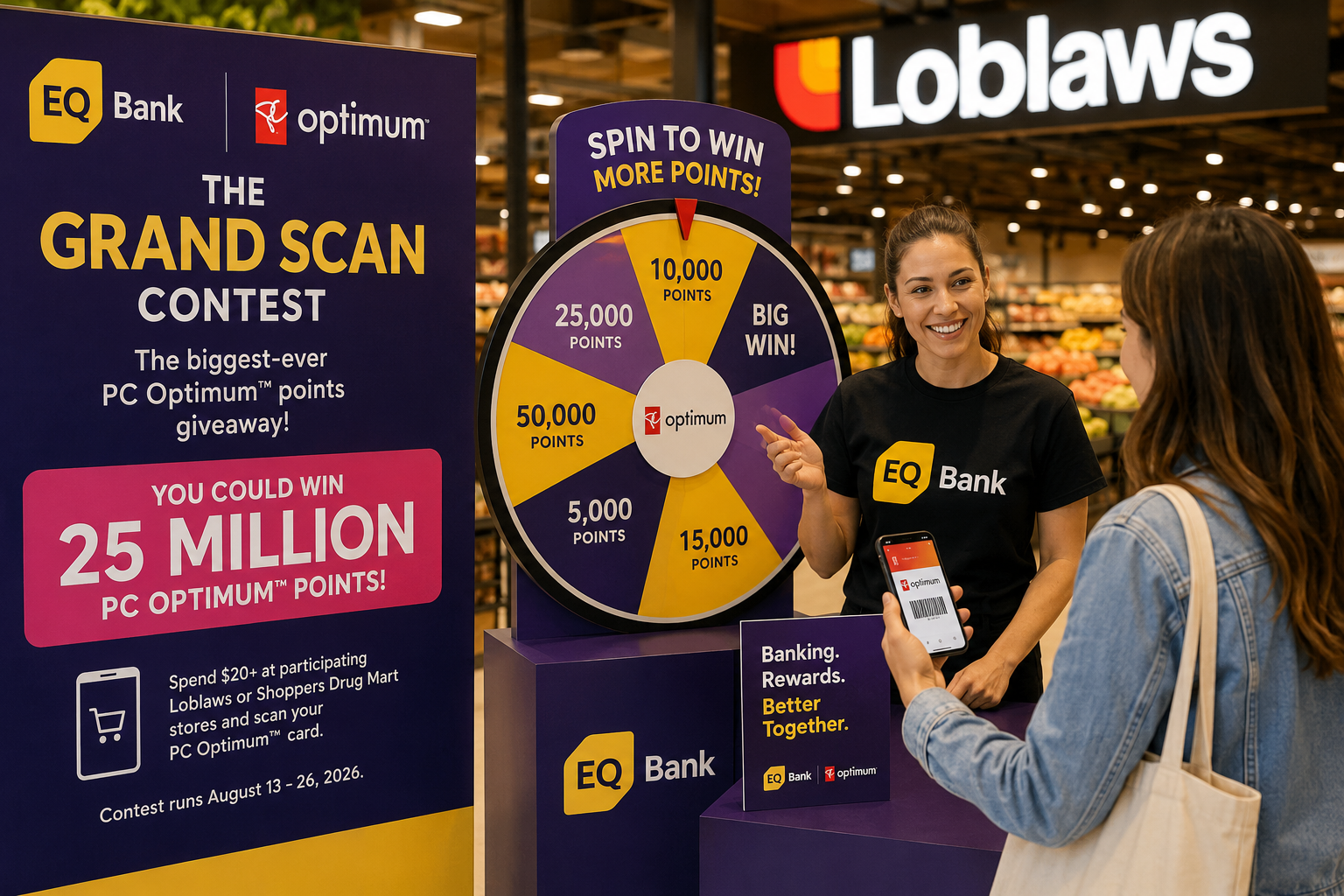 EQ Bank Launches 25 Million–Point PC Optimum Giveaway as Part of New Retail Loyalty Push