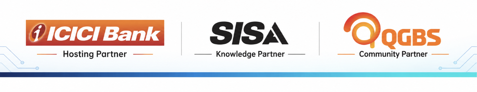 Hi2AI Security Edition partners: ICICI Bank (Hosting Partner), SISA (Knowledge Partner), QGBS (Community Partner)